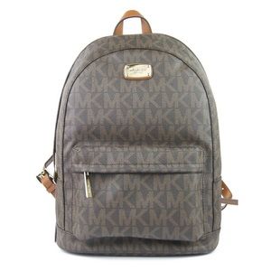 Michael Kors Jet Set Large Leather brown backpack